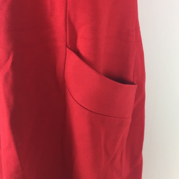 Taylor Women Red Sheath Dress Size 8 Rose Embellis - Picture 3 of 7